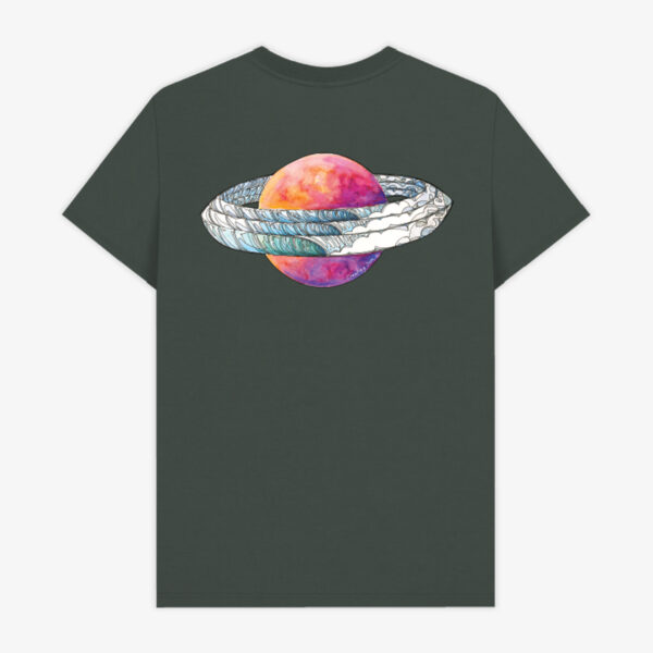Charcoal Tee Back Planet Saturn's Barrels T-shirt