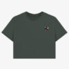 Charcoal Tee Front Planet Crop Saturn's Barrels Box-Crop