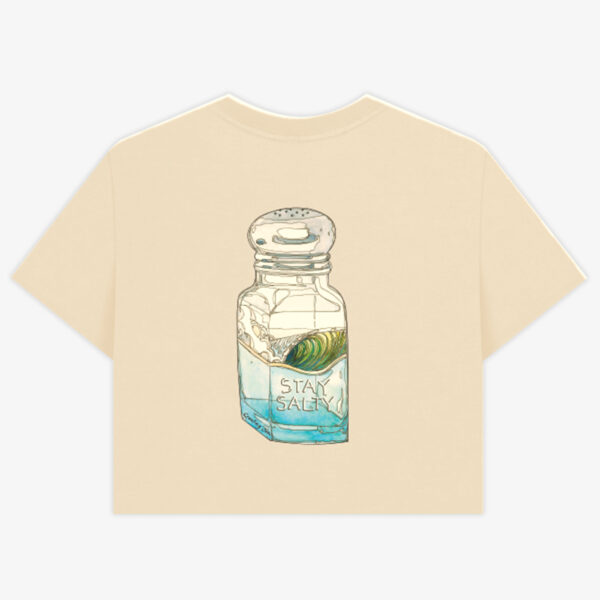 Stone Back Tee Stay Salty Crop Stay Salty Box-Crop