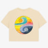 Stone Back Tee Y&Y Crop Yin & Yang Box-Crop