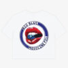 White Tee Back Big Blue Crop Big Blue Medicine Pill Box-Crop