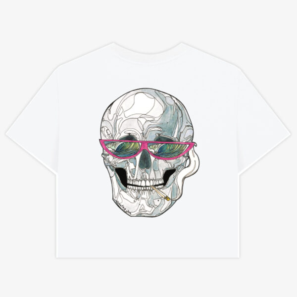 White Tee Back Death Do Us Part Crop Death Do Us Part Box-Crop