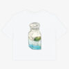 White Tee Back Stay Salty Crop Stay Salty Box-Crop