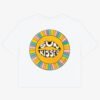 White Tee Back Sunkissed Crop Yin & Yang Box-Crop